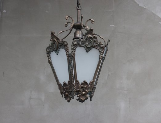 Antique Italian Bronze Hanging Lamp, 1900-UWJ-1150999