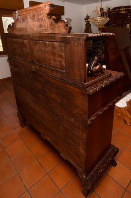 Antique Italian Carved Walnut Sideboard, 1800s-RAQ-595913