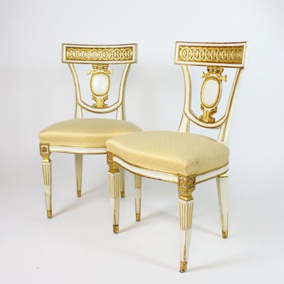 Antique Italian Classicist Chairs, Set of 6-KMT-1319037