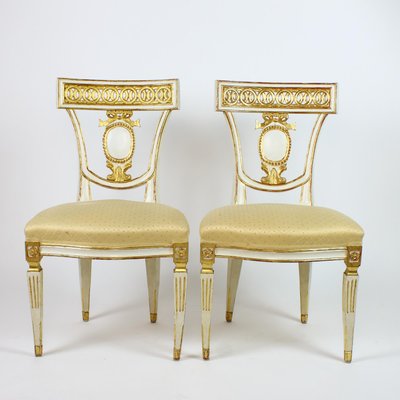 Antique Italian Classicist Chairs, Set of 6-KMT-1319037