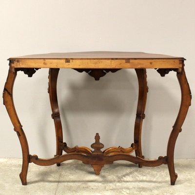 Antique Italian Console Table in Walnut-UMS-2035057