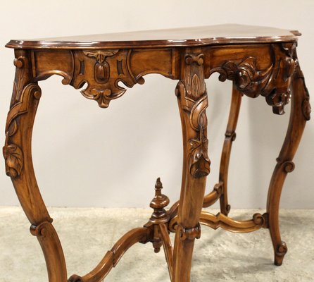 Antique Italian Console Table in Walnut-UMS-2035057