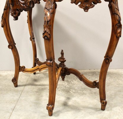 Antique Italian Console Table in Walnut-UMS-2035057