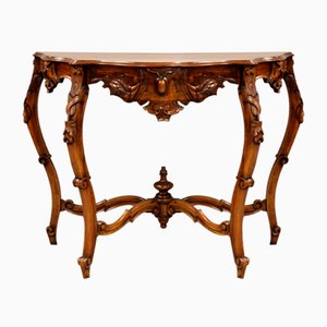 Antique Italian Console Table in Walnut-UMS-2035057