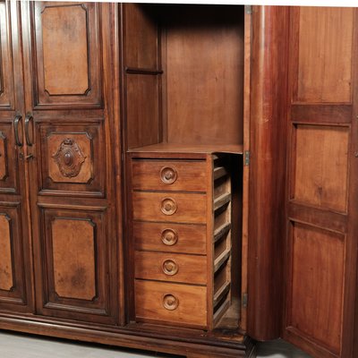 Antique Italian Four-Door Wardrobe in Walnut-XSG-2032037