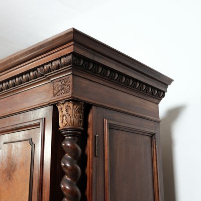 Antique Italian Four-Door Wardrobe in Walnut-XSG-2032037