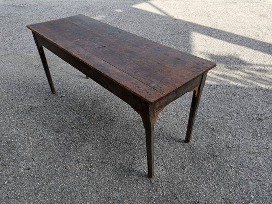 Antique Italian Lacquered Pinewood Dining Table-RAQ-674547