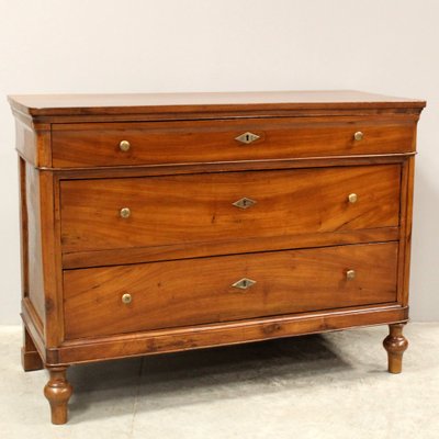 Antique Italian Louis Philippe Chest of Drawers in Walnut-UMS-1705142