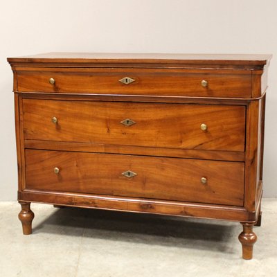 Antique Italian Louis Philippe Chest of Drawers in Walnut-UMS-1705142