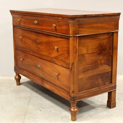 Antique Italian Louis Philippe Chest of Drawers in Walnut-UMS-1705142