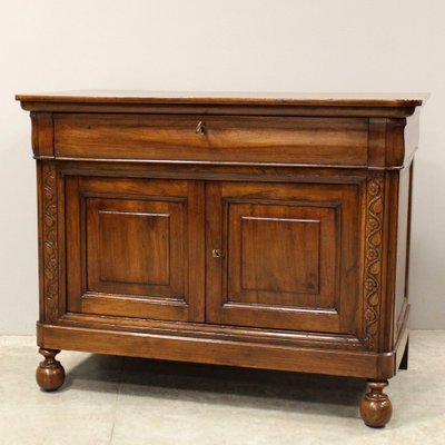 Antique Italian Louis Philippe Sideboard in Walnut-UMS-1819197