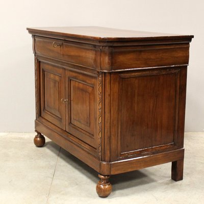 Antique Italian Louis Philippe Sideboard in Walnut-UMS-1819197