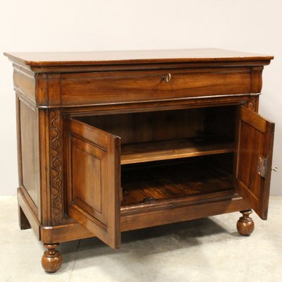 Antique Italian Louis Philippe Sideboard in Walnut-UMS-1819197