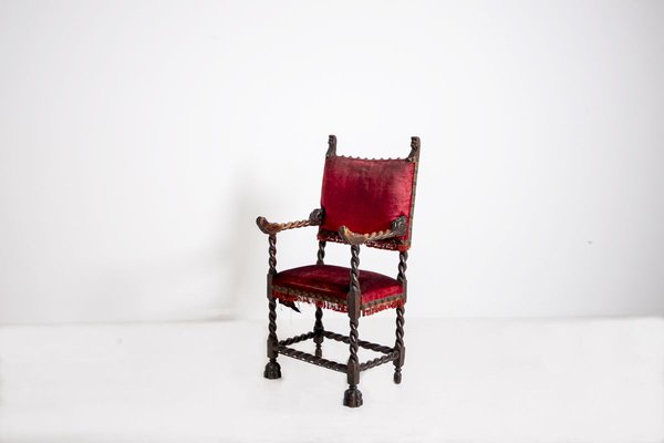 Antique Italian Lounge Chair-RCE-821932