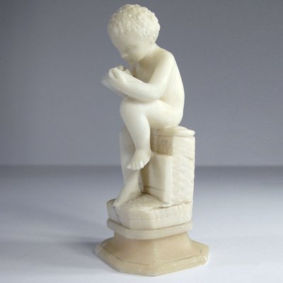 Antique Italian Marble Sculpture of a Boy in the Style of Canova-GIW-677293