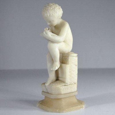 Antique Italian Marble Sculpture of a Boy in the Style of Canova-GIW-677293