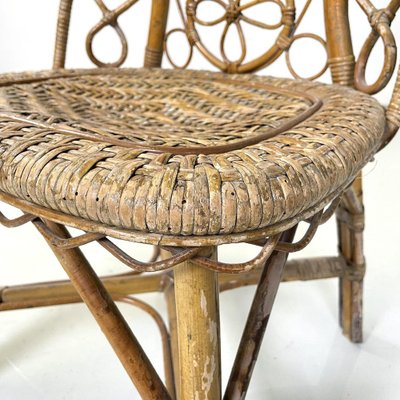 Antique Italian Rattan Chair, 1890s-GDD-1770753