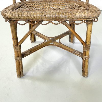 Antique Italian Rattan Chair, 1890s-GDD-1770753