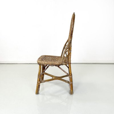 Antique Italian Rattan Chair, 1890s-GDD-1770753