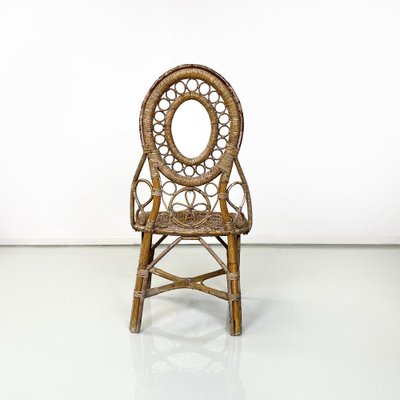 Antique Italian Rattan Chair, 1890s-GDD-1770753