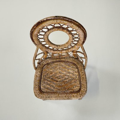 Antique Italian Rattan Chair, 1890s-GDD-1770753