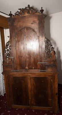 Antique Italian Walnut Dresser with Mirror-RAQ-553351