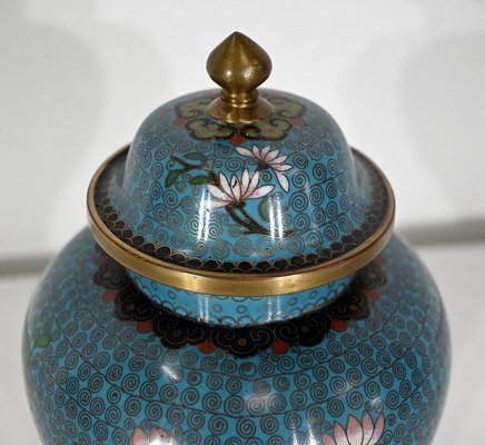 Antique Japanese Cloisonné Vase in Enamel and Bronze-RVK-1372856