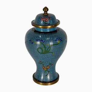 Antique Japanese Cloisonné Vase in Enamel and Bronze-RVK-1372856