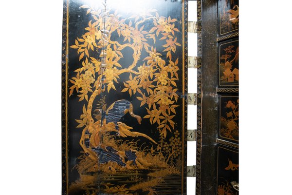 Antique Japanese Lacquer Cabinet on Stand-PSQ-2023638