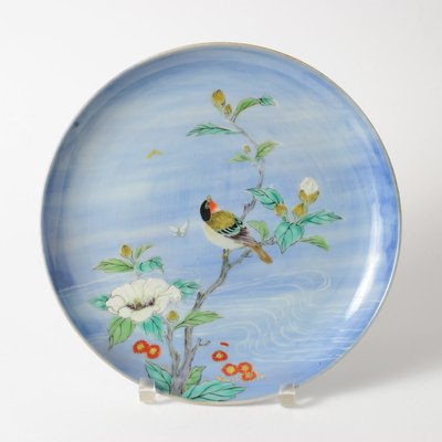 Antique Japanese Meiji Period Porcelain Plate by Fukagawa for Koransha-IXK-941123