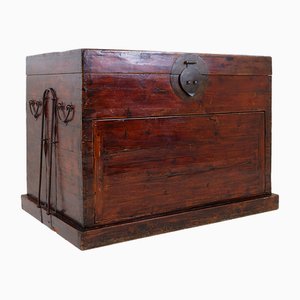 Antique Japanese Wood and Iron Chest-NYF-2018990