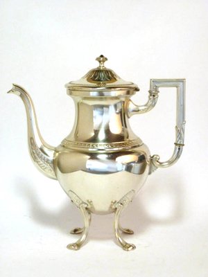 Antique Jugendstil Silver Metal Tea Set from WMF, 1900s-GKB-708669