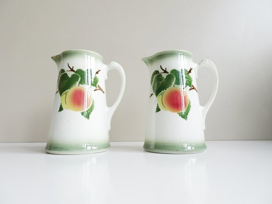 Antique Jugs with Spray Decor from Villeroy & Boch, 1890s, Set of 2-BLG-1427585