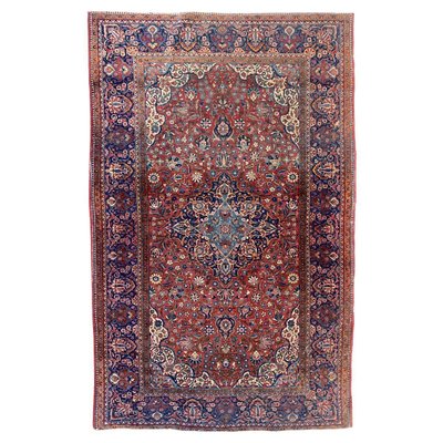 Antique Kashan Rug-YMM-1149921