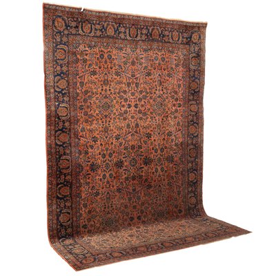 Antique Keshan Manchester Rug in Cotton and Wool-VMM-2033308