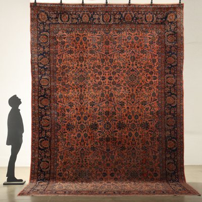 Antique Keshan Manchester Rug in Cotton and Wool-VMM-2033308