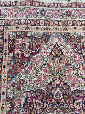 Antique Kirman Lavar Rug, 1890s-YMM-1818111