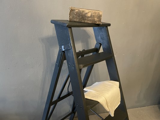 Antique Ladder in Fir, 1890s-WWE-1798193