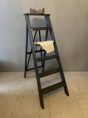 Antique Ladder in Fir, 1890s-WWE-1798193