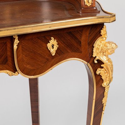 Antique Lady's Desk in Marquetry and Gilt Bronze-WFS-2026628