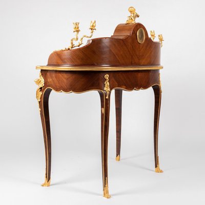 Antique Lady's Desk in Marquetry and Gilt Bronze-WFS-2026628