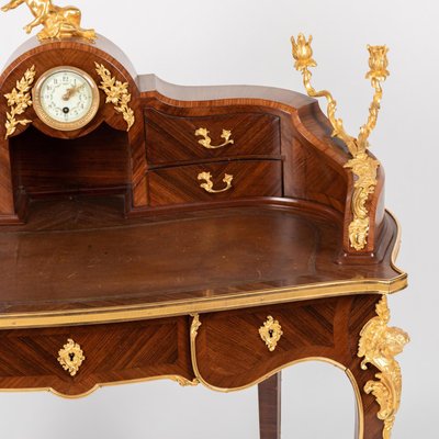 Antique Lady's Desk in Marquetry and Gilt Bronze-WFS-2026628