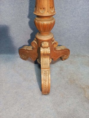 Antique Lamp Base in Oak, 1900-AWH-1328216