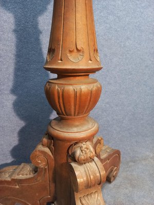 Antique Lamp Base in Oak, 1900-AWH-1328216