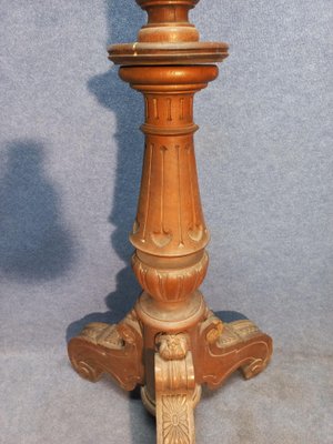 Antique Lamp Base in Oak, 1900-AWH-1328216