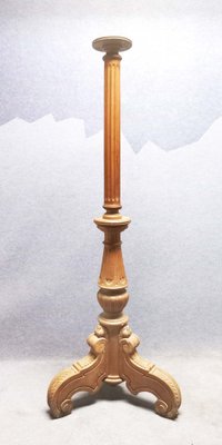 Antique Lamp Base in Oak, 1900-AWH-1328216