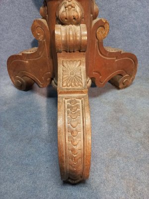 Antique Lamp Base in Oak, 1900-AWH-1328216