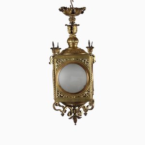 Antique Lantern in Gilded Bronze with Decorations, Early 20th Century-VMM-2023818