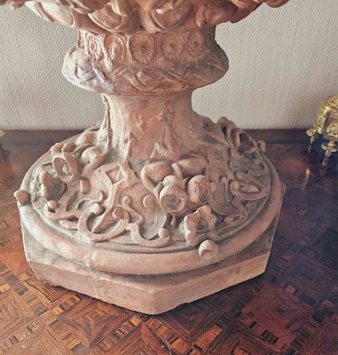 Antique Large Vase with Terracotta, 1890s-AWH-1748672