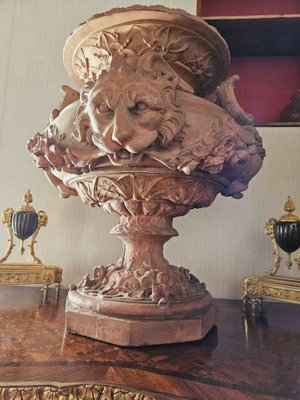 Antique Large Vase with Terracotta, 1890s-AWH-1748672